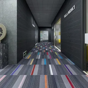 Modern Abstract Pattern PVC Carpet Tiles or Office Living Room Hallway