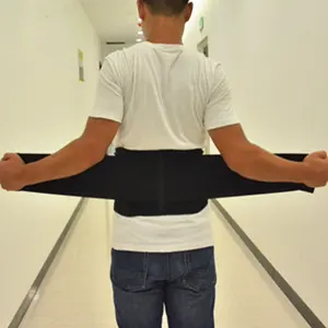 चिकित्सा आत्म हीटिंग काठ का कमर का समर्थन बेल्ट चुंबक के साथ पत्थर