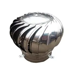 Wind Driven Turbine Air Ventilator Roof Fan Exhaust Fan stainless steel wind turbine ventilator with base plate