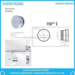 Accessori <span class=keywords><strong>per</strong></span> porte scorrevoli <span class=keywords><strong>per</strong></span> doccia in vetro Everstrong L025 fine pezzo o tappo terminale in acciaio inossidabile - Product Image 3