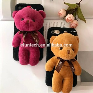 2017 vendita Calda del telefono mobile accessorio per la ragazza uso pelliccia di orso copertura del telefono mobile per il <span class=keywords><strong>iphone</strong></span> 6 s <span class=keywords><strong>plus</strong></span> caso - Product Image 3