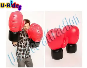 Guantes de boxeo inflables, para juego deportivo