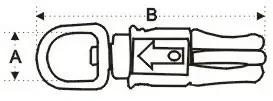 Quick Release Panic Snap Round Swivel