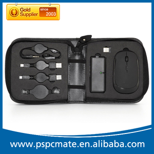 Negro viajes de negocios regalo para el ordenador portátil de regalo con ratón inalámbrico/hub usb/cable auricular - Product Image 5