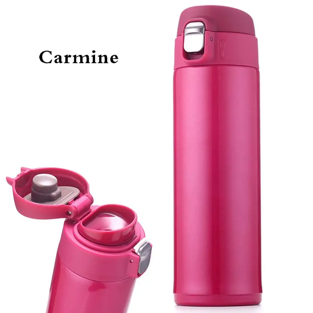 Creative Bounce Cover Thermos Mug Travel Cup double-wall stainless steel vacuum thermos Lock Water Cup