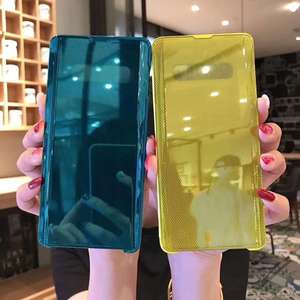 Maange-coque de maquillage multifonction, transparente, à fenêtre translucide, support intelligent à rabat, étui pour <span class=keywords><strong>Samsung</strong></span> S8 S9 <span class=keywords><strong>S10</strong></span>/Note 8 9 10/M10/M20 - Product Image 2