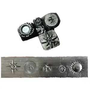 Aangepast Door Fabrikant Logo Staal Alfabet Brief Metalen Stempel Sieraden Mark Embossing Mould