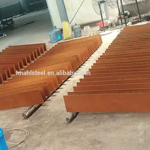 Desain Baru Dinding Corten Pagar Logam Baja Corten untuk Halaman Belakang