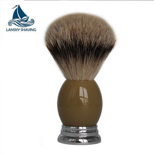 <span class=keywords><strong>Haut</strong></span> <span class=keywords><strong>de</strong></span> <span class=keywords><strong>Gamme</strong></span> Privé Étiquette Argent Pointe <span class=keywords><strong>Blaireau</strong></span> - Product Image 4