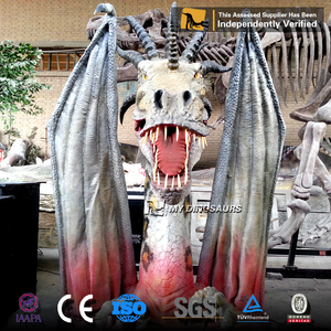 R ตกแต่งสนามเด็กเล่นกลางแจ้งหัวมังกร Animatronic - Product Image 3