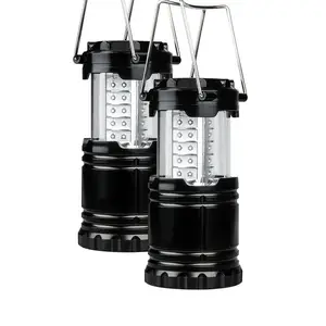 3 Baterai AA Dilipat 30 LED Camping Lantern Ultra Terang Portable Outdoor Senter