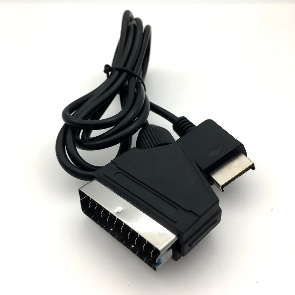 1,8 m AV Kabel RGB SCART Kabel TV AV Blei Ersatz Anschluss Kabel für Sony Playstation PS1 PS2 PS3 für PAL/NTSC konsolen