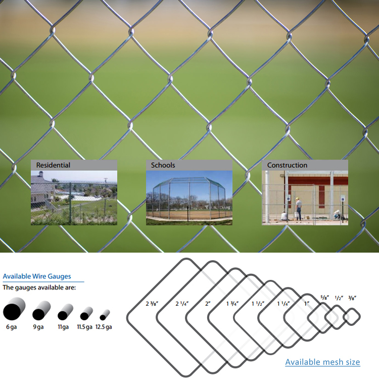 Black Green Pvc Coated Chain Link Mesh Fencing 14 Gauge Diamond Farm 6ft X 50ft