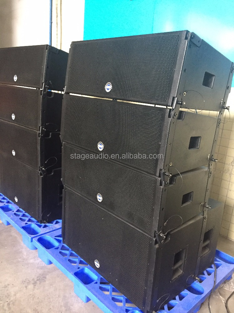 Dual 10 inches 2 way self-powered active Speakerbox line Array system with the latest magnetic morin LA-210A
