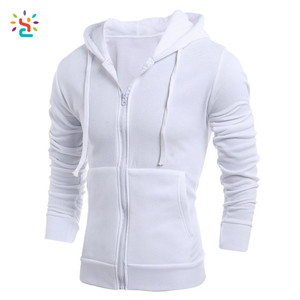 Sweat-shirt à capuche pour homme à fermeture éclair intégrale, lourd, avec poches cachées, vente chaude, marque privée, sweat-shirt uni - Product Image 4