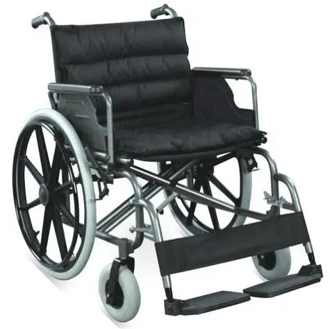 Foshan factory-silla de ruedas de acero manual, 24 pulgadas, color negro, RJ-W851