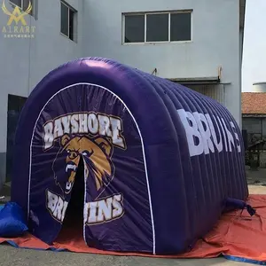 Portable inflatable football tunnel event tent