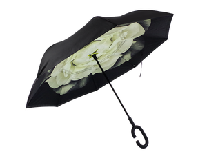 Nueva flor interior c Forma mango a prueba <span class=keywords><strong>de</strong></span> viento paraguas invertido - Product Image 4