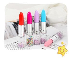 नवीनता लिपस्टिक के आकार का आकार बॉल पेन, तरल कलम के साथ फ्लोटर - Product Image 4