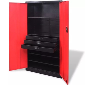 Kit De Rangement <span class=keywords><strong>Garage</strong></span> 72 Pouces En Métal Nous Général Boîte à Outils D'atelier Grand Mur Pas Cher En Gros Armoire - Product Image 3