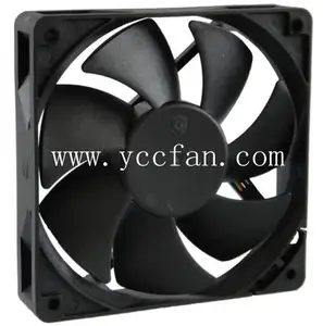 2017 hotselling YCCFAN 120*120*25mm DC1225 brushless 4 pin pwm 12 volt axial fan