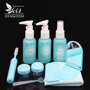 Hot Selling Cosmetic Packaging <strong>Travel</strong> Accessories PET Portable <strong>Travel</strong> Bottle Set 10PCS <strong>Liquid</strong> Soap <strong>Container</strong> - Product Image 3