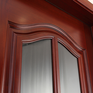 Porte intérieure de salle de bain <span class=keywords><strong>moderne</strong></span> à battant avec insert en verre dépoli, pour cuisine et villa, avec surface finie - Product Image 2