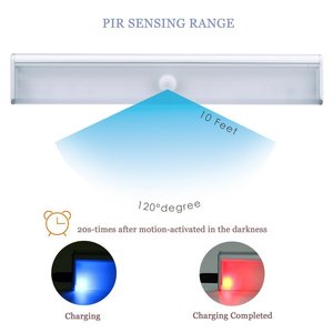 14 <span class=keywords><strong>LED</strong></span> PIR Motion Sensor Lumière avec Capteur de Lumière, sans fil Batterie-Powered <span class=keywords><strong>LED</strong></span> Lumière de Nuit, <span class=keywords><strong>placard</strong></span> Lumières - Product Image 2