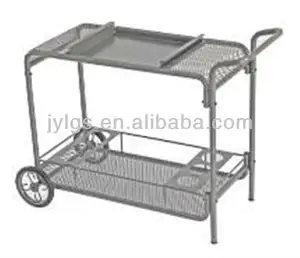 Wrought Iron Bar Cart Restaurant Service Cart 2 2 Layers Trolly