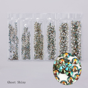 Diamantes de imitación para decoración de prendas, Base de cristal plateado, sin adhesivo, fantasma, brillante, Color nuevo, todos los tamaños - Product Image 4