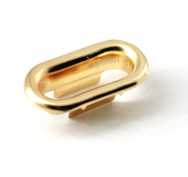 Металлические латунные люверсы с гальваническим покрытием, овальные люверсы для штор