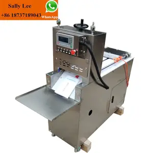 Beste verkauf kommerziellen edelstahl voll automatische speck slicer/schneiden gefrorene fleisch roll maschine für verkauf