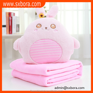 Más popular 2 en 1 animal zip up almohada manta de tela polar - Product Image 1