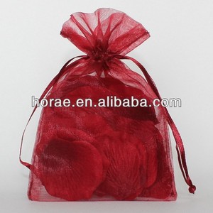 Artificial pétalo de flor de la boda para embalado por la bolsa de organza, 5*5.5cm boda pétalo de rosa - Product Image 1