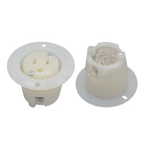US/American Approved Approved Nema 5-15 Grounding Flanged Outlet Socket Nema 5-15r American Receptacle - Product Image 3