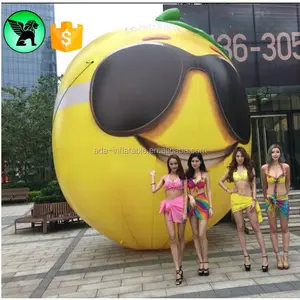 Fruit Replica Inflatable Advertising 3m Giant Inflatable Lemon A2096
