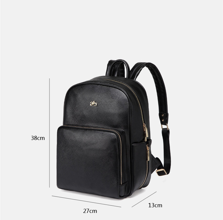 Backpack Mochila Cuero Mujer Negra Mochilas De Piel Para Mujer
