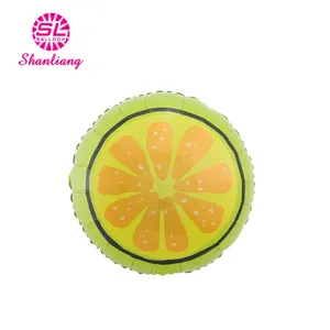 広告ヘリウムフォイルバルーンフルーツ印刷レモンサマーパーティーバルーンサプライヤーカスタムパイナップル型フォイルバルーン