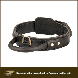Collar para perro de cuero de vaca, personalizado, profesional