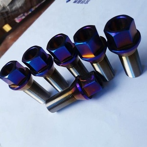 Gr5 Lớp 5 Titan Bánh Xe <span class=keywords><strong>Lug</strong></span> Bolt Cho Xe Đua M12 M14 Hex Đầu Đồng Bằng Kết Thúc - Product Image 2