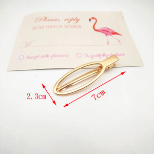Barrettes pour <span class=keywords><strong>cheveux</strong></span> en alliage de canard, pinces à <span class=keywords><strong>cheveux</strong></span>, haute qualité, lapin, cœur, métal, pour filles, vente en gros, 5/100 pièces - Product Image 5