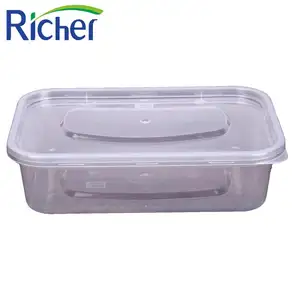PE/PP rectangle clear/transparent plastic food/fruit container/box/packaging with lid/mug/cover