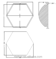 Lentille LED PMMA RGBW 66 mm 5 degrés pour éclairage de scène avec supports