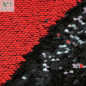 Nanyee कपड़ा मरमेड दो टोन लाल काले सेक्विन कपड़े - Product Image 1