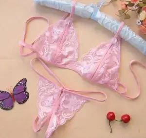 Set Piyama Lingerie Seksi Wanita, Pakaian Tidur Erotis Berongga