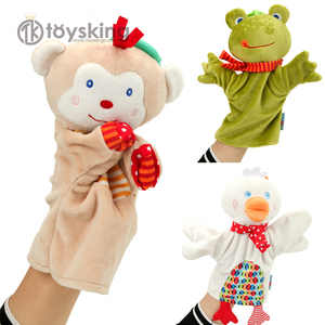 Peluche Finger Animals Baby Hand Puppy Game Toys per giocare a Education Cartoon Monkey - Product Image 2