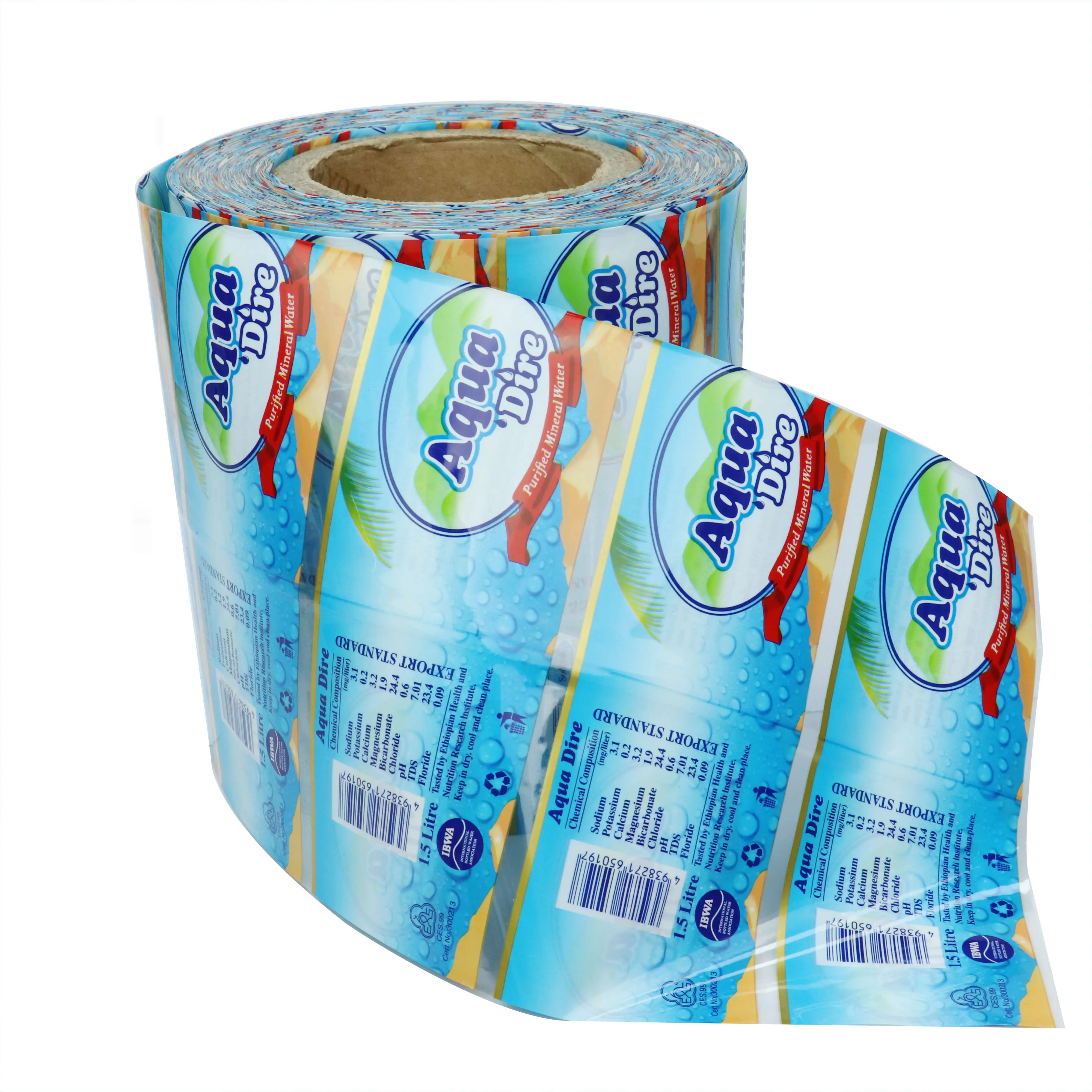 Top Kwaliteit Custom Gedrukt Huisdier Pvc Krimpkous Film Label Op Roll