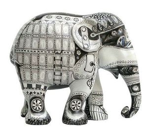 ガーデンパーク屋外装飾大型樹脂動物像グラスファイバー象彫刻 - Product Image 3