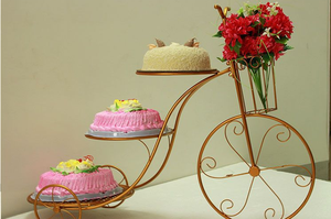 Creative Bicycle Display <strong>Cake</strong> <strong>Stand</strong> European <strong>Cake</strong> <strong>Stand</strong> Decoration 3 Layer <strong>Cake</strong> <strong>Stands</strong> - Product Image 4