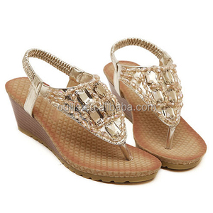 sandali delle signore fantasia 2015 confortevole <span class=keywords><strong>tacco</strong></span> <span class=keywords><strong>basso</strong></span> scarpe nuovo progettista - Product Image 5